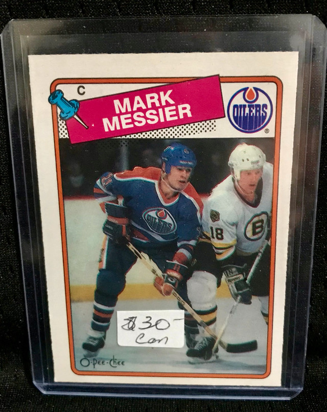 O-Pee-Chee Mark Messier Card Edmonton Oilers NHL