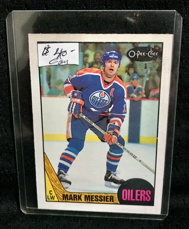 O-Pee-Chee Mark Messier Edmonton Oilers Card NHL thumbnail