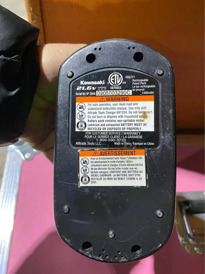 Kawasaki 21.6V cordless drill image indicator(4)
