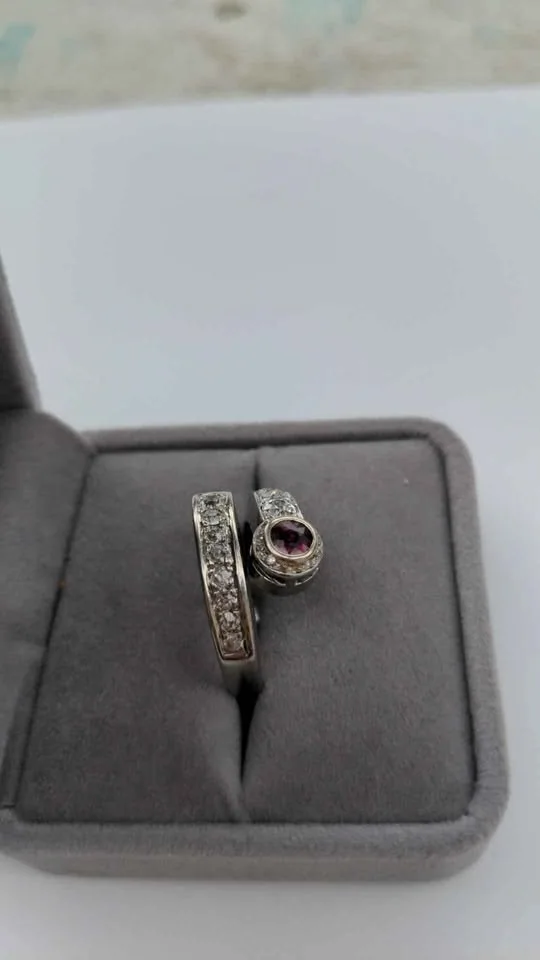 Antique 1920s Diamond Ruby Ring 14k Gold $8635 Gatsby image indicator(3)