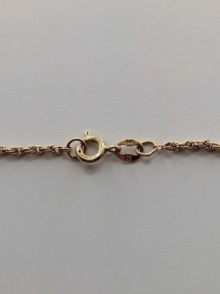 14k Gold Diamond Star Pendant Necklace NWOT 4.89g image indicator(4)