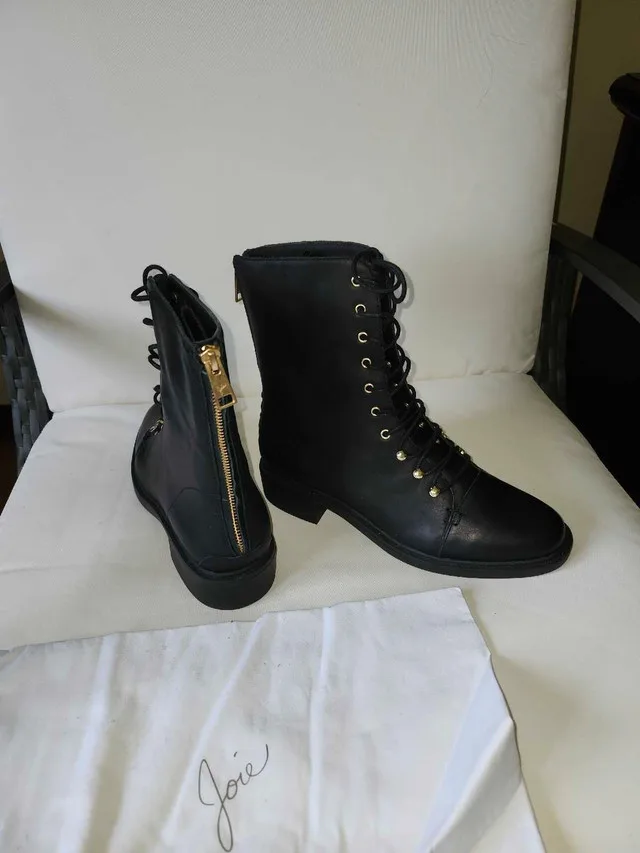 JOIE black Combat boots image indicator(3)