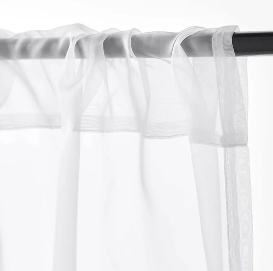 IKEA TERESIA Sheer Curtains, 1 Pair, White