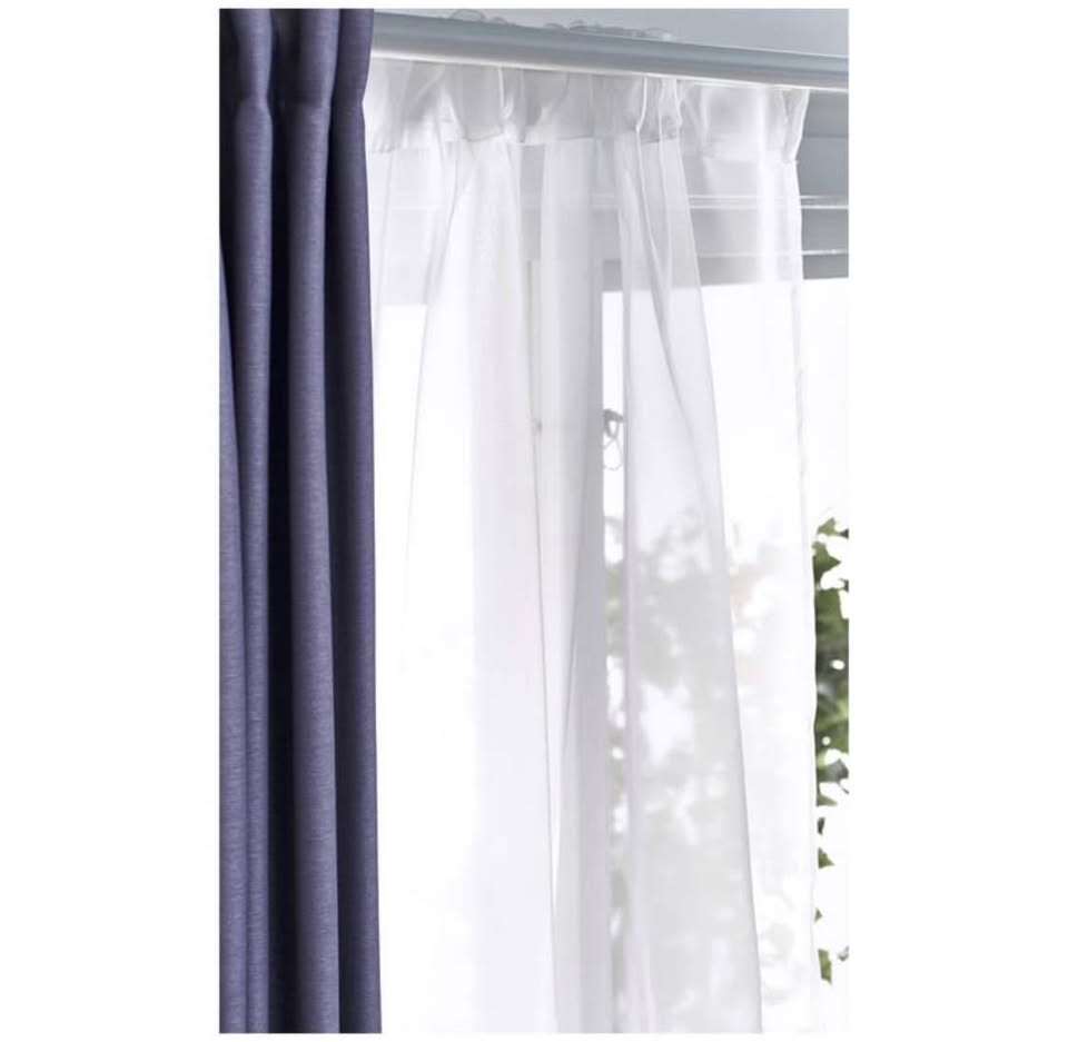 IKEA TERESIA Sheer Curtains, 1 Pair, White - photo 4