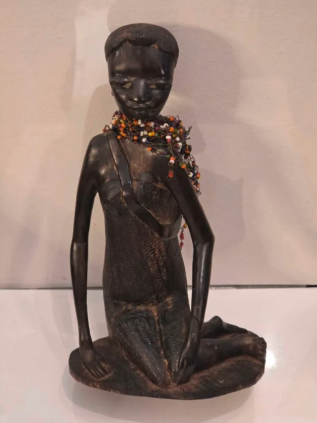 African mother carrying child 10 inch thumbnail