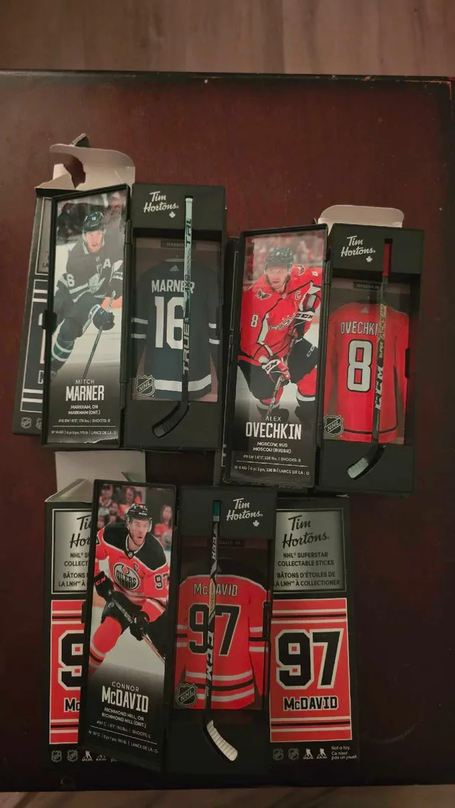 Tim Hortons NHL Superstar Collectable Sticks (7 total) image indicator(3)