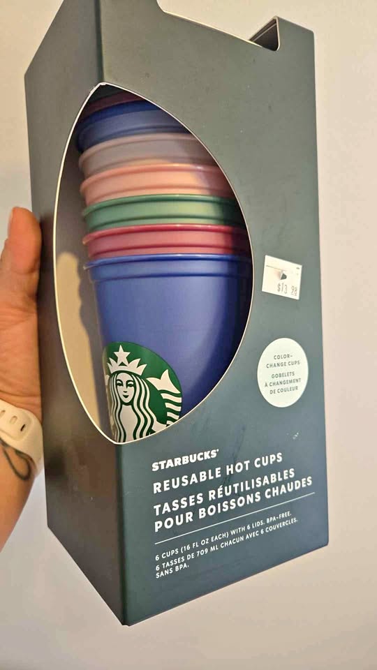 Reusable colour changing Starbucks cups
