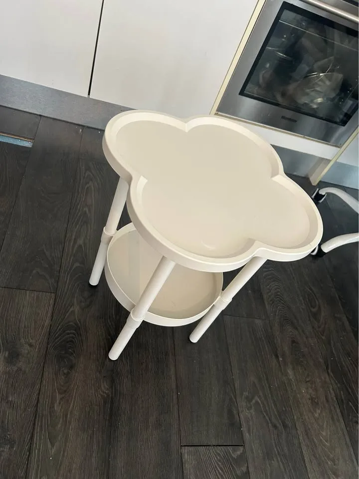 Cute beige side table plastic light weight image indicator(3)