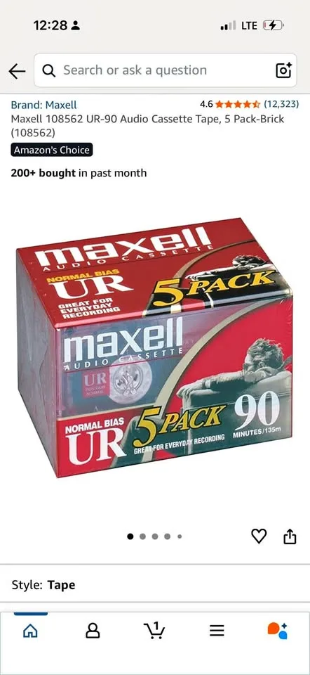 Cassete tape thumbnail