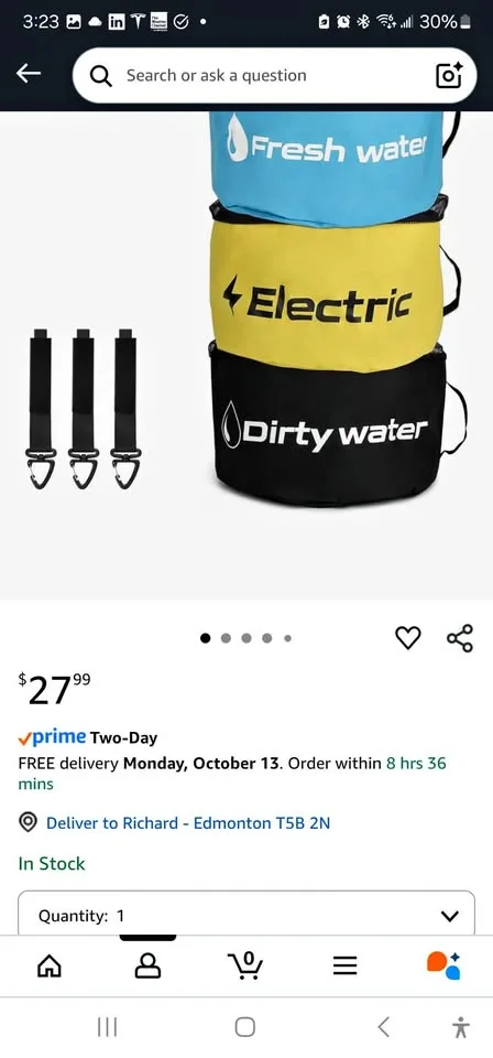 TIPHOPE RV Hose Bags,3 Pack Waterproof RV Organizer