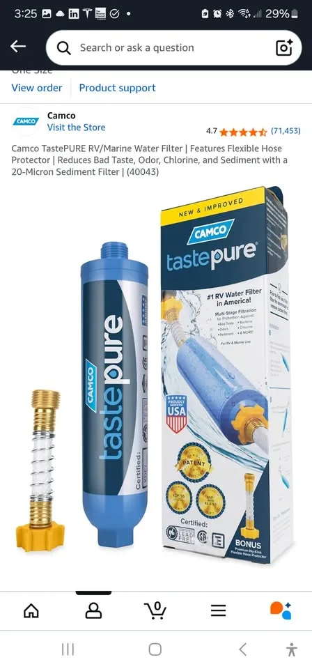 Camco TastePURE RV/Marine Water Filter image indicator(2)