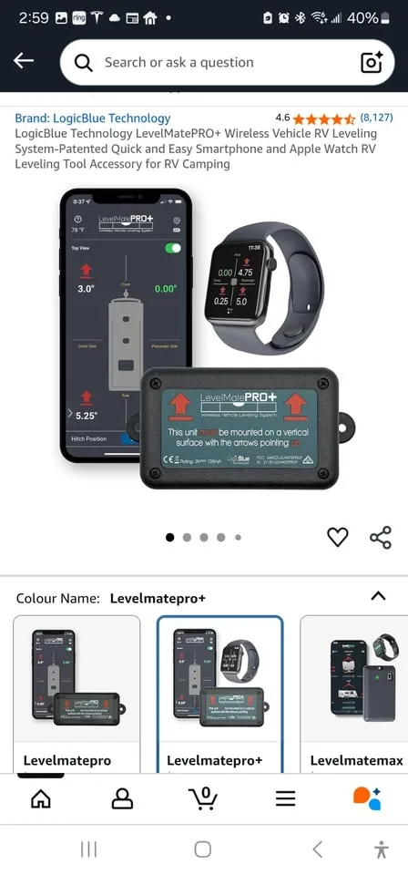 LogicBlue LevelMatePRO+ Wireless RV Leveling System image indicator(3)