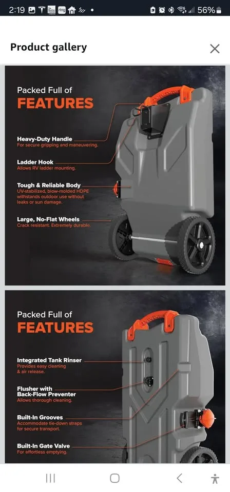 Camco Rhino 28-Gallon RV Tote Tank image indicator(4)