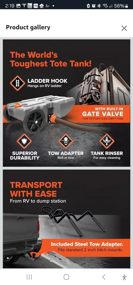 Camco Rhino 28-Gallon RV Tote Tank image indicator(7)