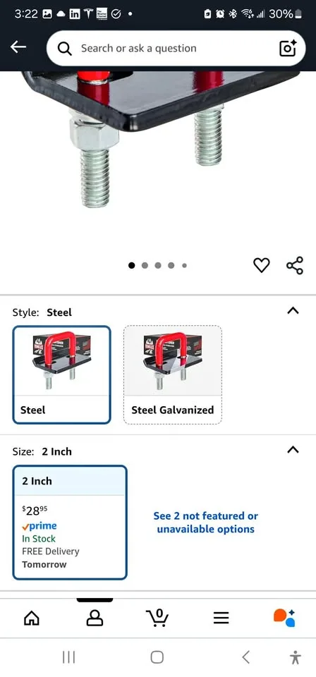 Vehiclex Hitch Stabilizer for 1.25" to 2" Hitches