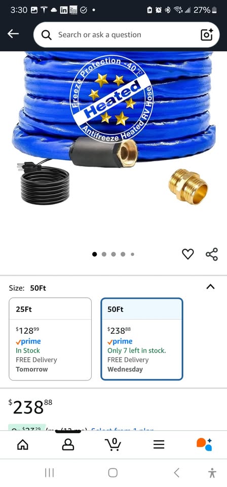 H&G Lifestyles 50ft Heated Water Hose for RV - photo 3