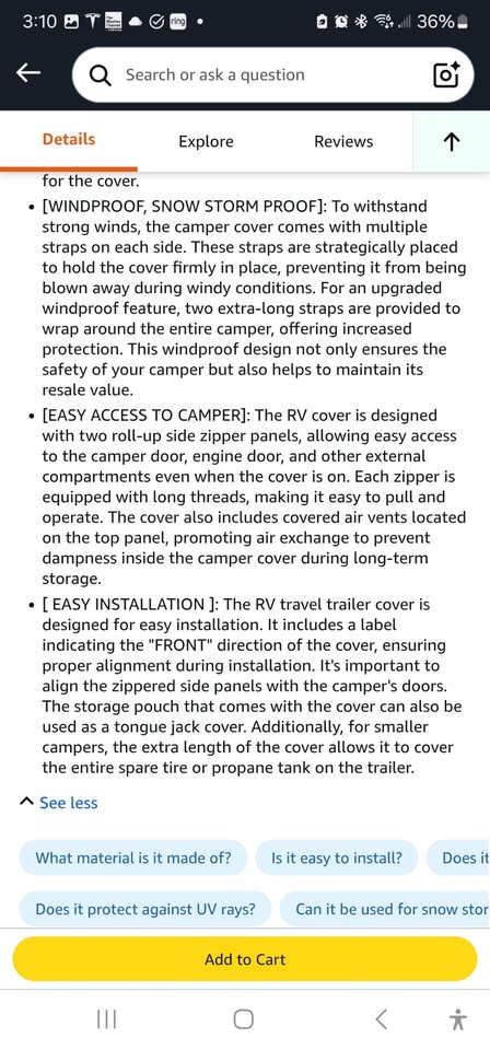GEARFLAG Trailer RV Camper Cover 26'-28' - photo 3