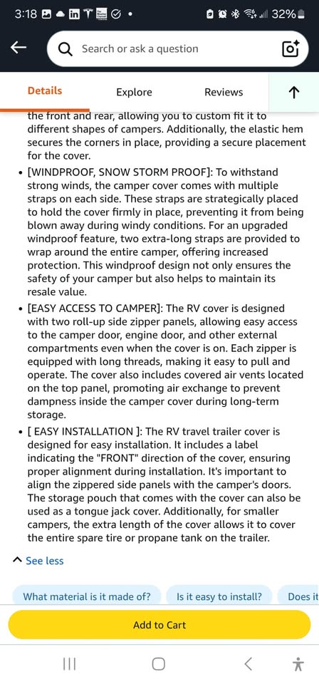 GEARFLAG Trailer RV Camper Cover 26'-28' - photo 4