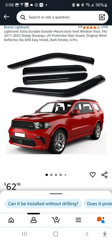 Lightronic Window Visor Dodge Durango 2011-2025