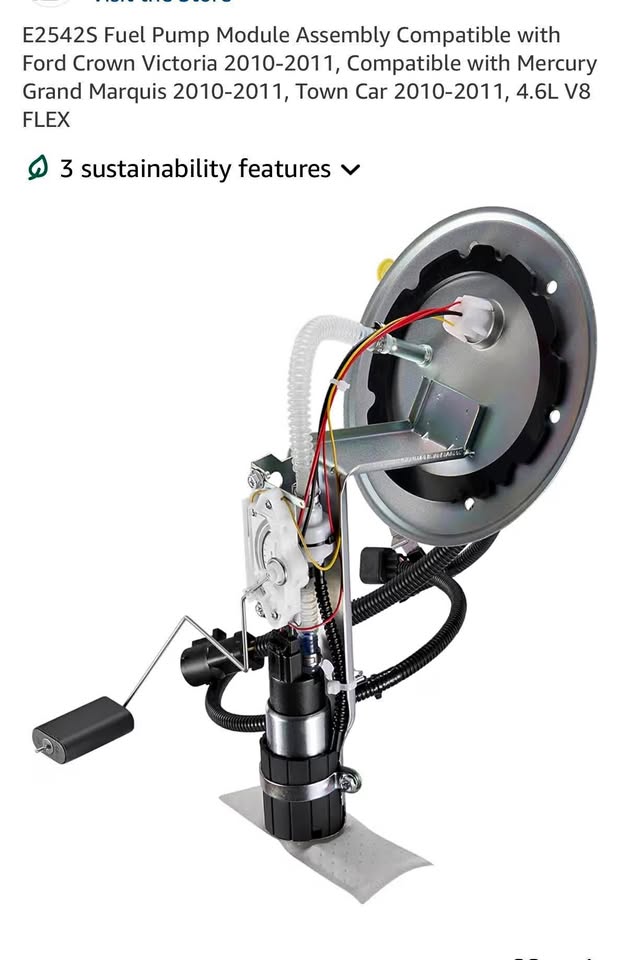 Fuel Pump Assembly Ford Crown Victoria 2010 Mercury