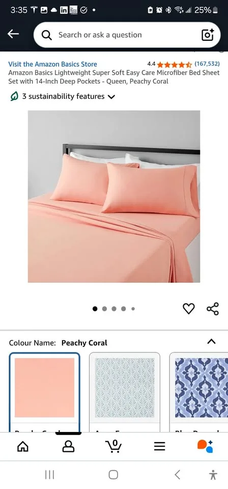 Amazon Basics Microfiber Bed Sheet Set - Queen