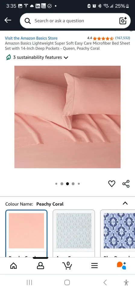 Amazon Basics Microfiber Bed Sheet Set - Queen image indicator(2)