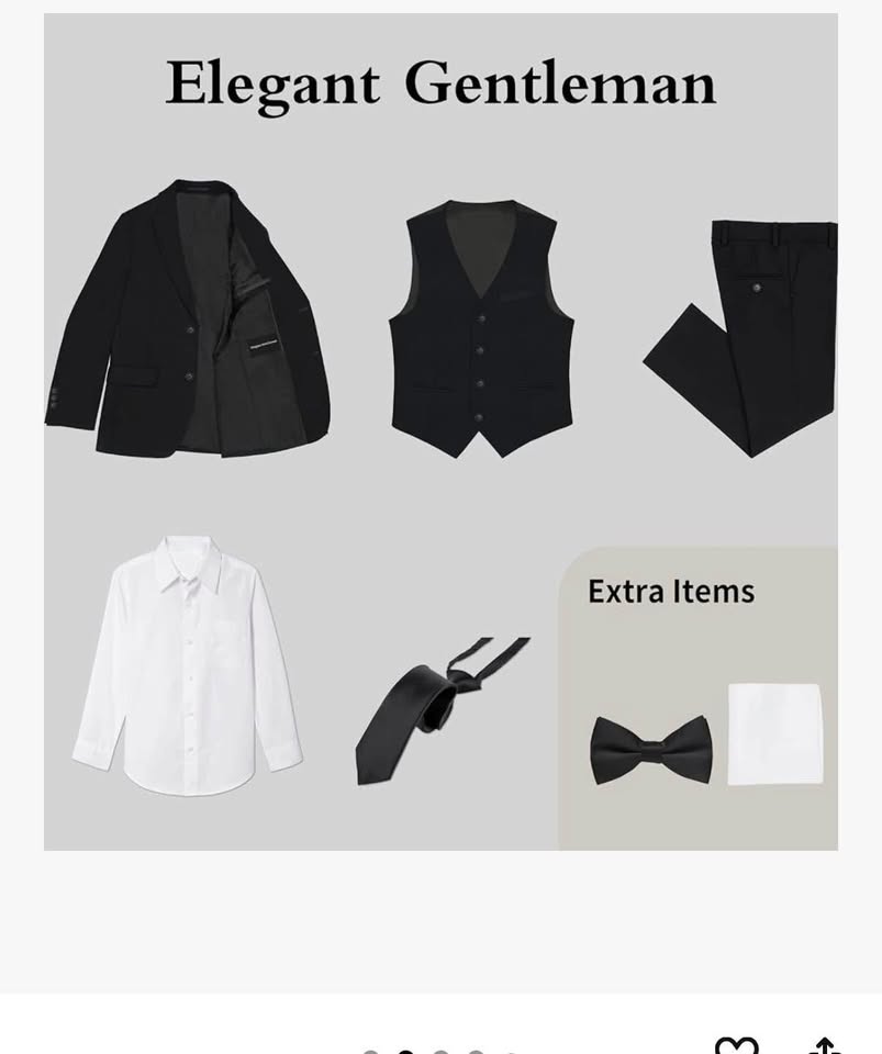 Boys suits 6 pieces formal wear tuxedo size 6 - photo 2