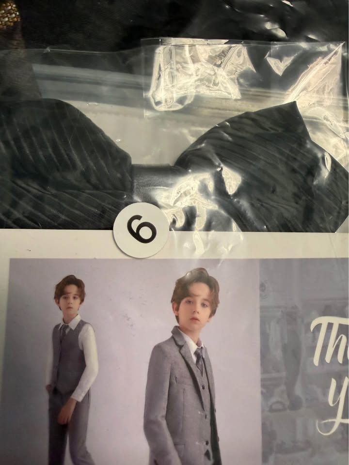 Boys suits 6 pieces formal wear tuxedo size 6 - photo 3