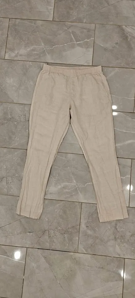 H&M 100% Linen Regular Fit Pants – Small, Never Worn
