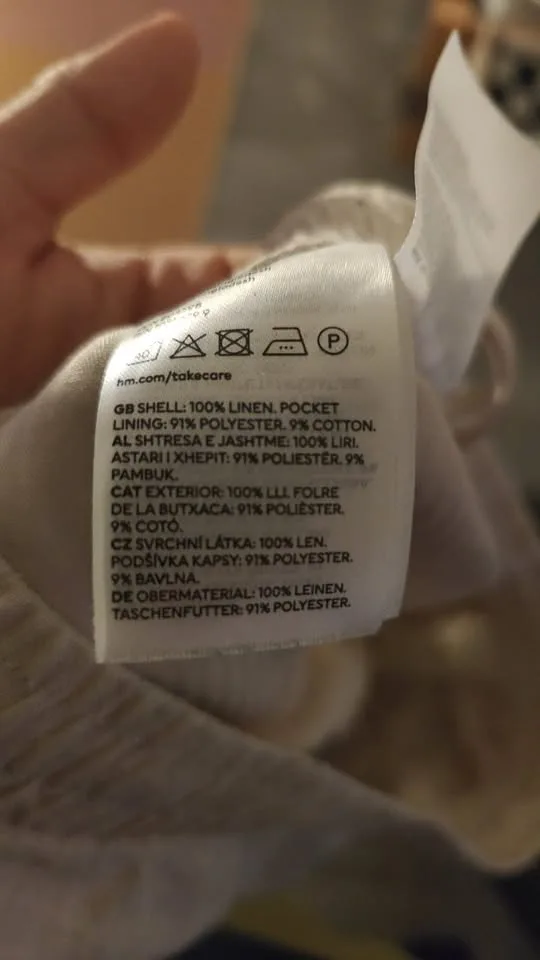 H&M 100% Linen Regular Fit Pants – Small, Never Worn image indicator(3)