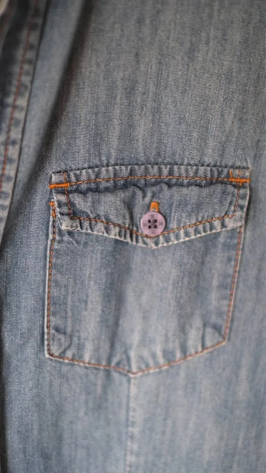 Ksubi - Long Sleeve Denim Tunic Shirt -WOMENS SIZE SMALL image indicator(3)