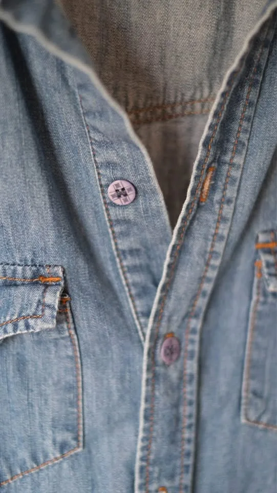 Ksubi - Long Sleeve Denim Tunic Shirt -WOMENS SIZE SMALL image indicator(4)