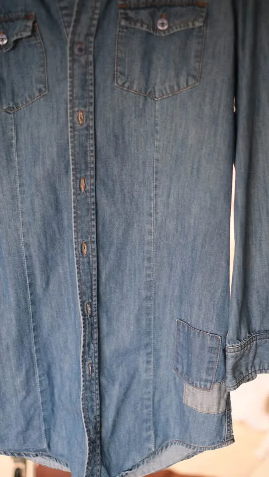 Ksubi - Long Sleeve Denim Tunic Shirt -WOMENS SIZE SMALL image indicator(6)