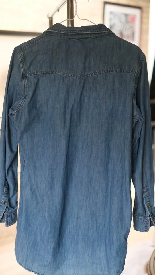 Ksubi - Long Sleeve Denim Tunic Shirt -WOMENS SIZE SMALL image indicator(7)