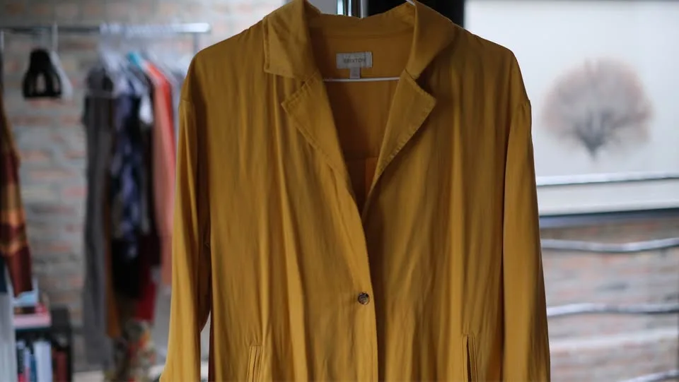 Brixton - WOMENS SIZE SMALL - Lightweight Coat - Mustard Yellow image indicator(3)