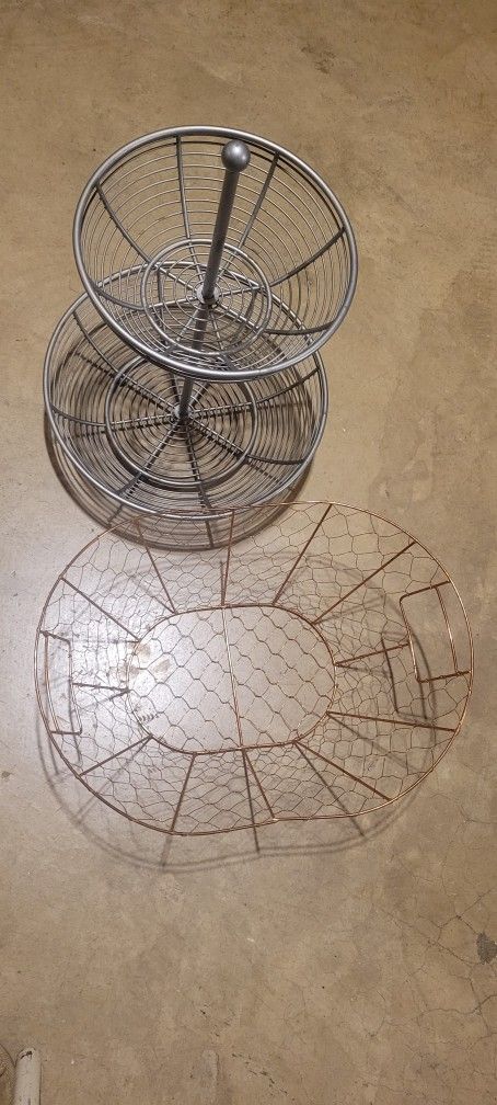 Fruit Baskets. 12 By 9 Inches And 16 By 12 Inches. $10 and $5