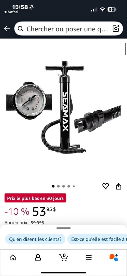 Hand pump for inflate