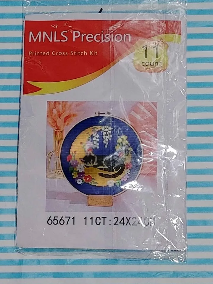 Sleeping Cat DIY Cross Stitch Kit image indicator(5)