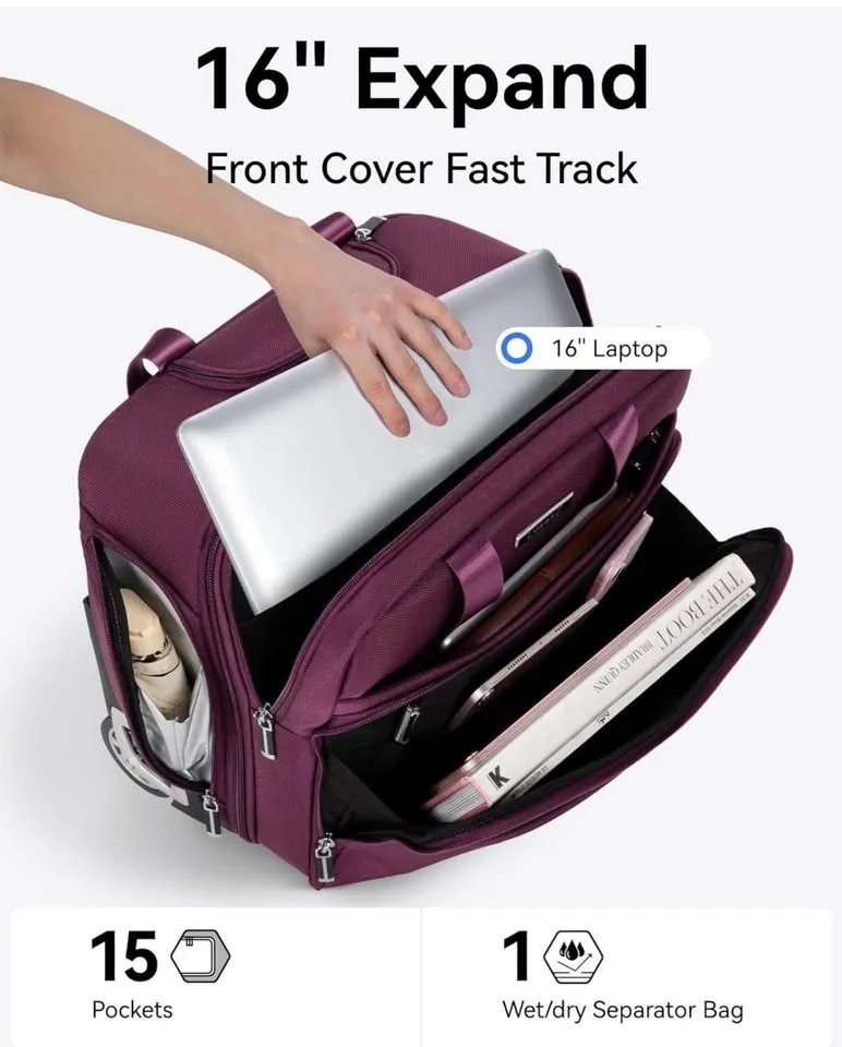 LUGGEX Underseat Carry On Luggage with Wheels image indicator(2)