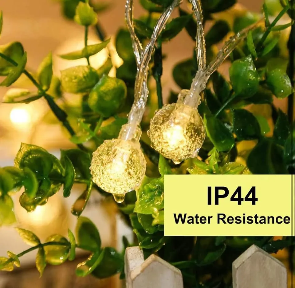 Plug-in Globe String Lights (Warm White), 10m 33ft 100 LED image indicator(4)