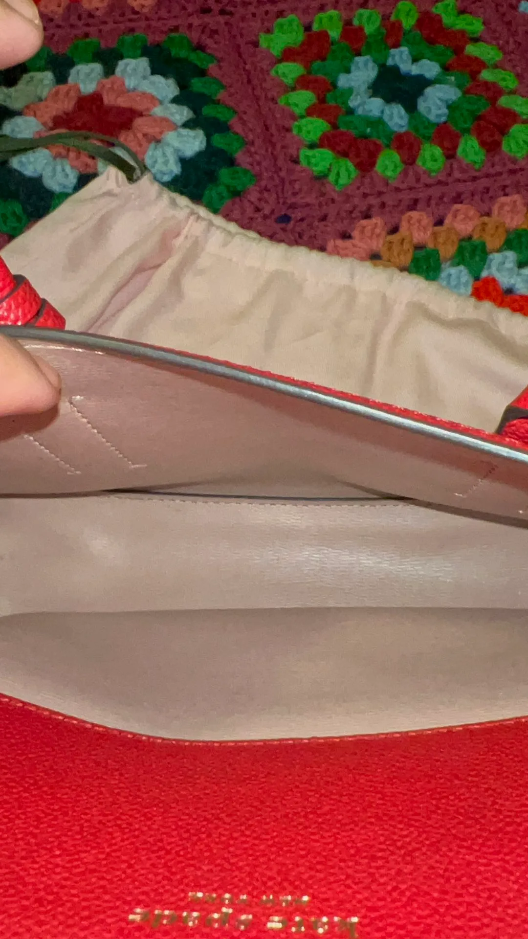 Kate Spade Red Leather crossbody Bag image indicator(5)