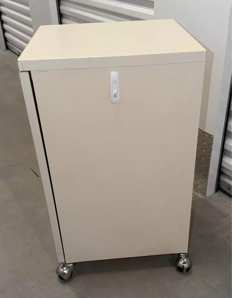 2 Heavy-Duty Metal Storage Cabinets on Wheels image indicator(3)