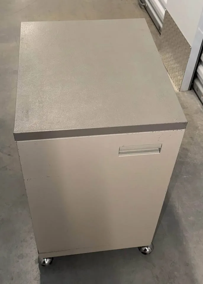 2 Heavy-Duty Metal Storage Cabinets on Wheels image indicator(6)