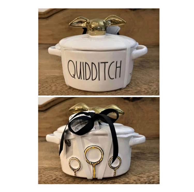 Rae Dunn Harry Potter Quidditch Double Sided Mini Crock