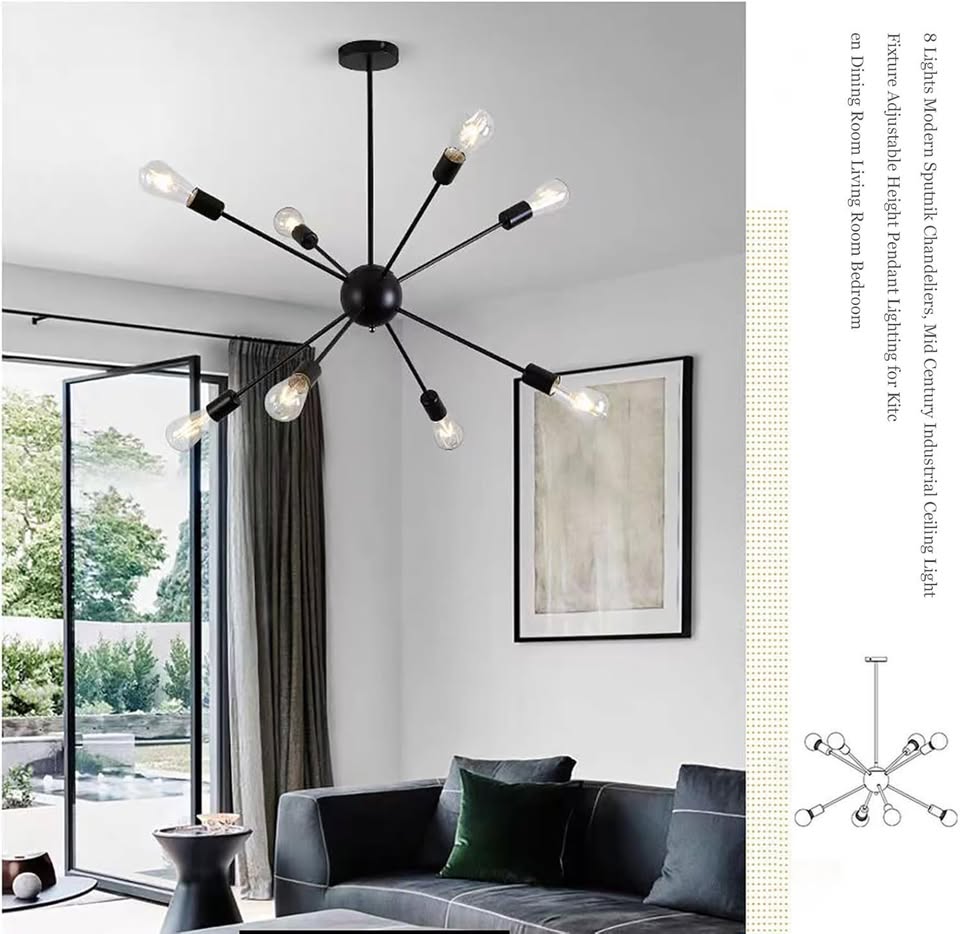 8 Lights Sputnik Chandelier - photo 3