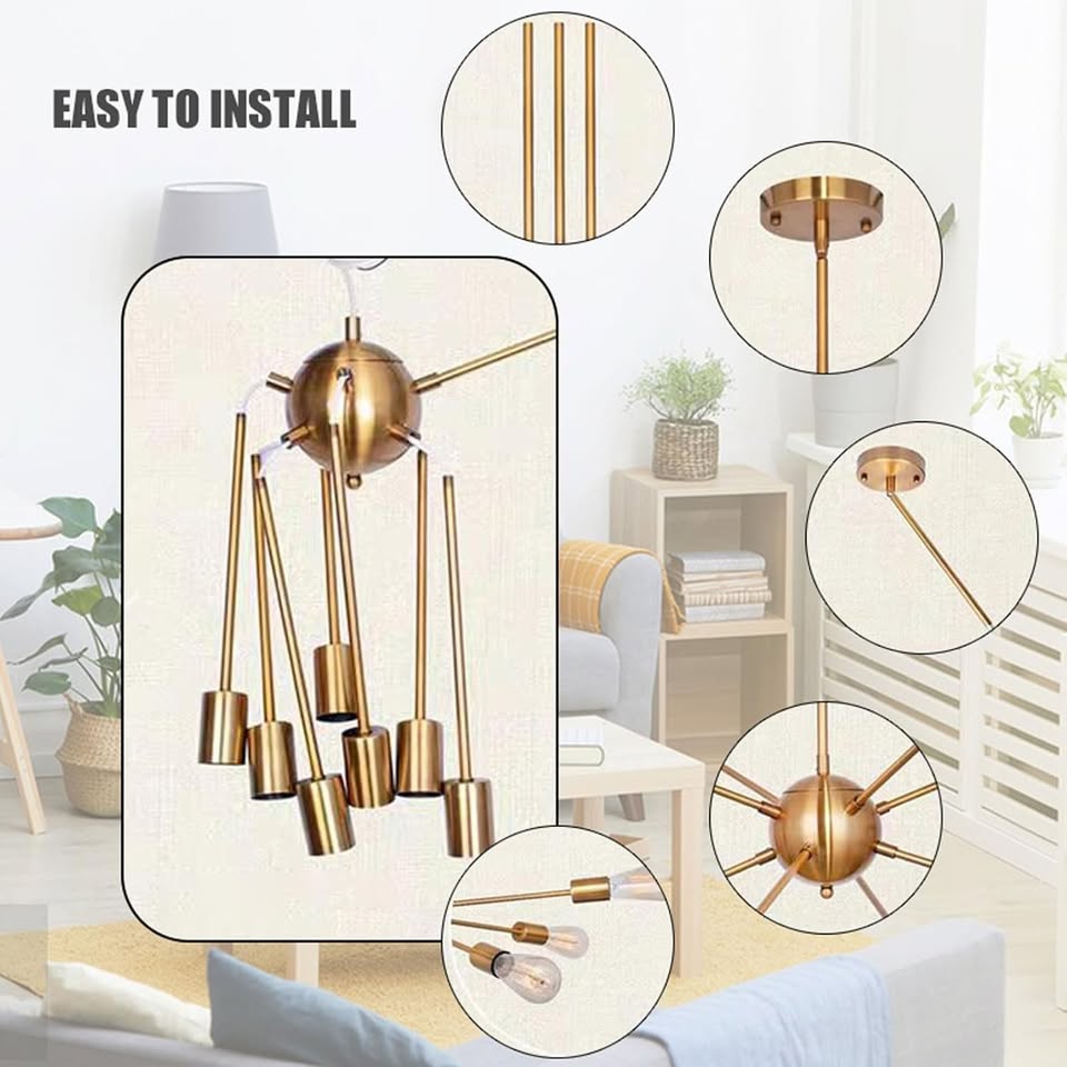 8 Lights Sputnik Chandelier - photo 5