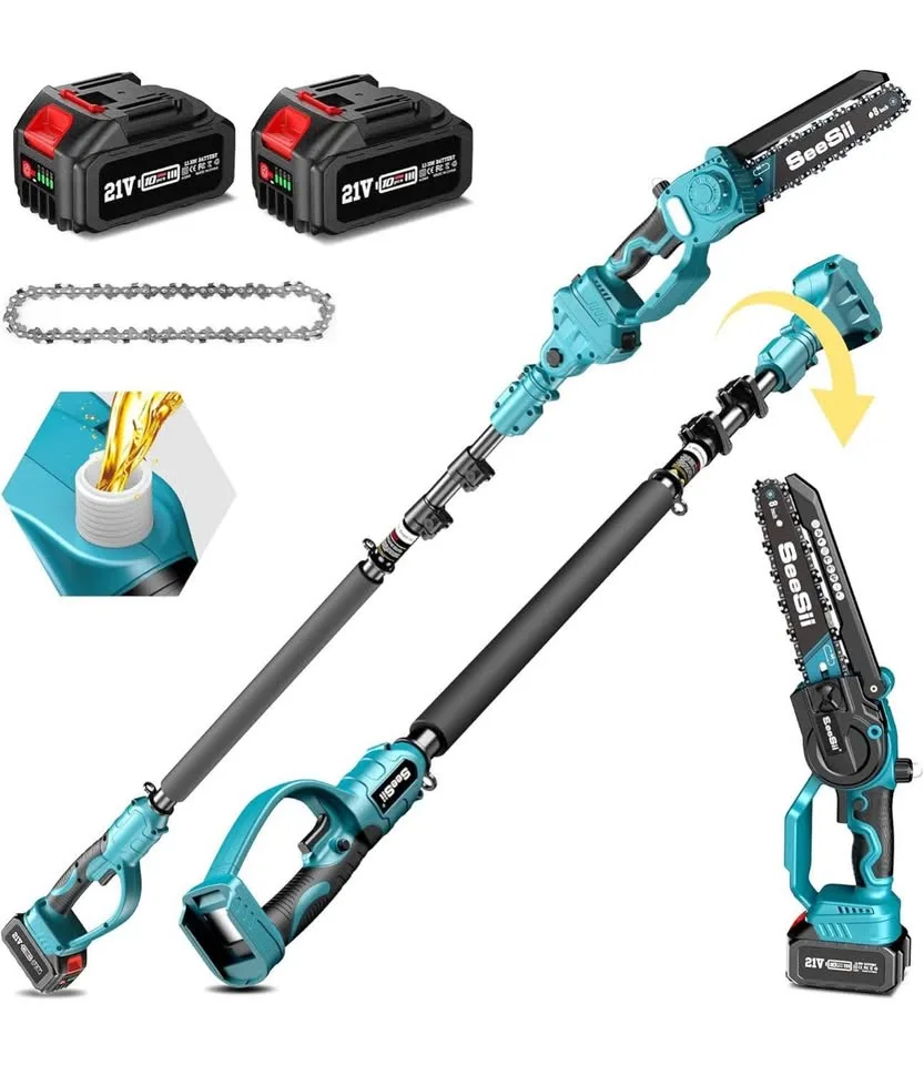 New in box Seesii 2-in-1 cordless pole saw and mini chainsaw image indicator(2)
