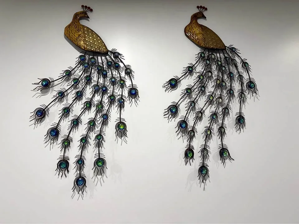 Peacock - metal pieces decor