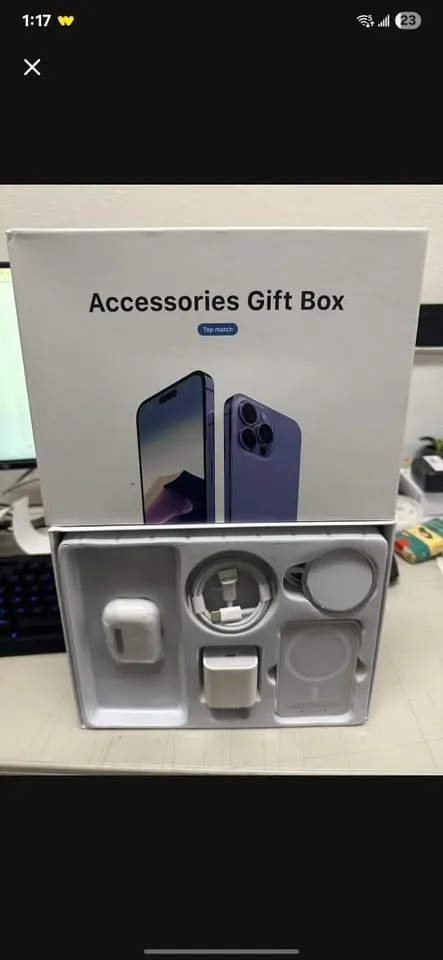 Brand New Accessories Gift Box 📦 – Perfect for iPhone Users 📱 image indicator(3)