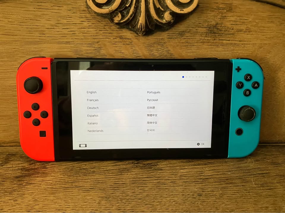 Nintendo Switch with Red and Blue Joy-Cons - photo 4